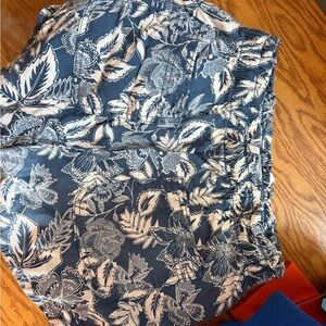 American Eagle Outfitters Navy and White Floral Shorts